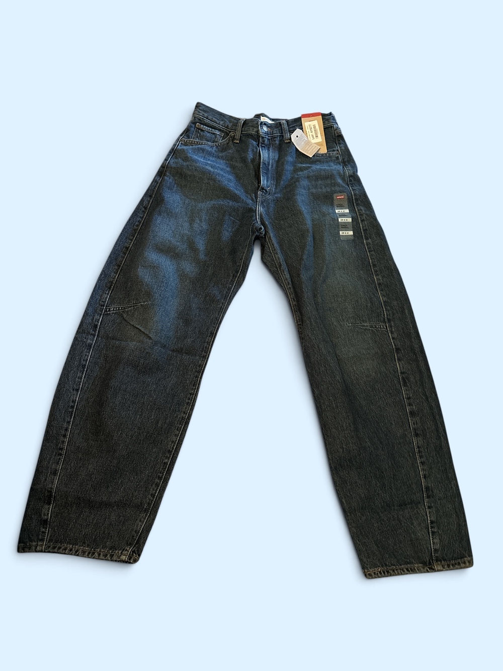Levi's Cinch Barrel Jeans 26x33 Non-Stretch High Rise Full Length